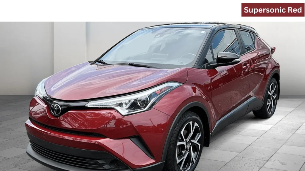 Supersonic Red color toyota C-HR/chr